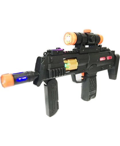 HK MP7 Speelgoed geweer pistool -Led Lichtjes & Schiet geluiden 37CM