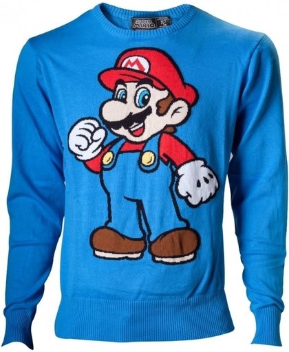 Super Mario Blue Knitted Sweater