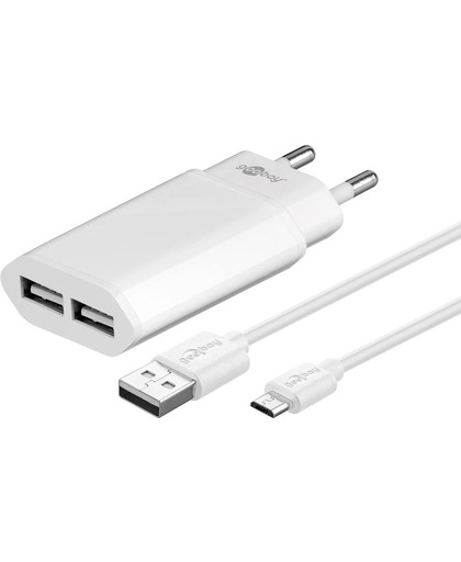 Goobay USB Micro lader met losse kabel - 2,1A - 1 meter