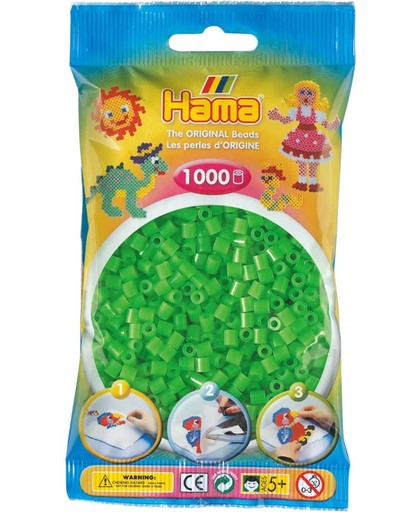 Strijkkralen Hama 1000 Stuks Groen Fluor