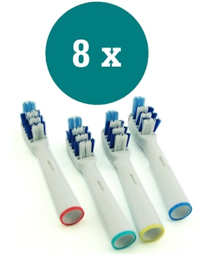 Opzetborstels Trizone passend op Oral-B 8 stuks - Qatrixx EB-30A
