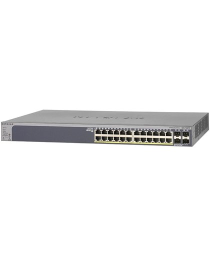 Netgear ProSAFE Smart Switch - GS728TP - 28 Power over Ethernet (PoE) Poorten
