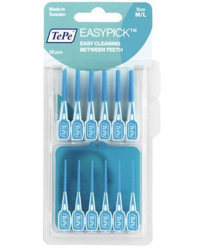 TePe Easypick M/L - Turquoise - 36 stuks