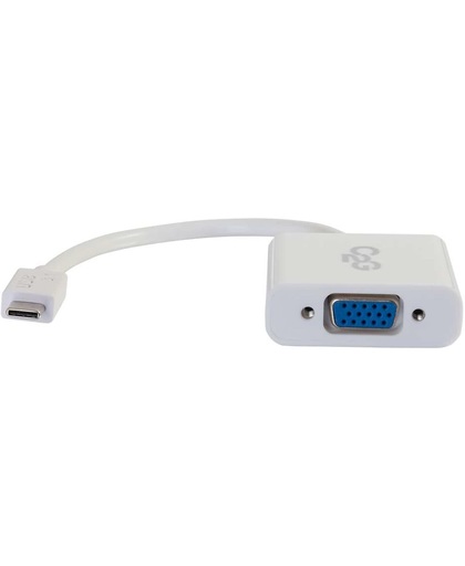 C2G USB3.1-C/VGA USB3.1-C VGA Wit kabeladapter/verloopstukje
