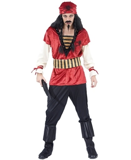 Piraat rood volwassen maat