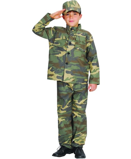 Soldaten kostuum voor jongens - Verkleedkleding - Maat 140/152