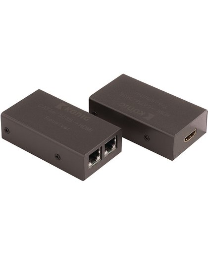 K\xf6nig KNVRP3410 HDMI-extender HDMI-zender - HDMI-ontvanger via 2x