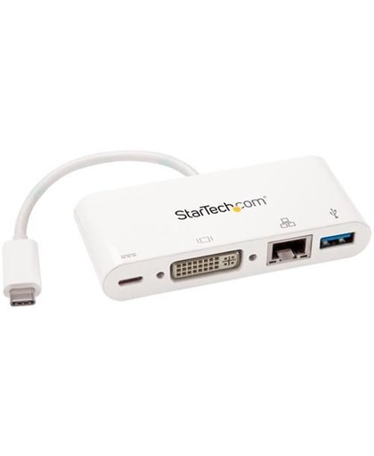 StarTech.com USB-C multiport adapter voor laptops Power Delivery DVI GbE USB 3.0
