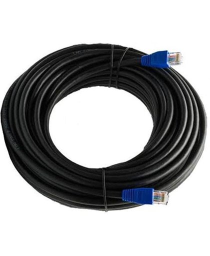Multi-Kabel Networking Cat5E buitenshuis Ethernet Kabel met RJ-45 Plug - UTP - CCA - Zwart -50 meter