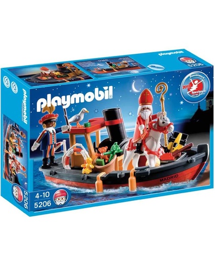 Playmobil Stoomboot van Sinterklaas en Zwarte Piet - 5206