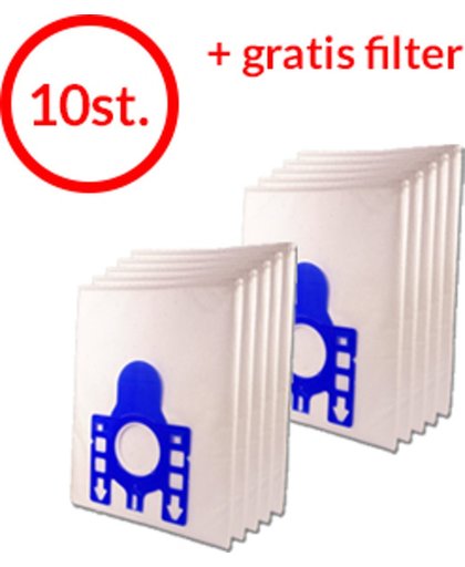 Stoza Philips S-Bag filterplus 3-D stofzuigerzak (10 stuks + GRATIS filter) High performance