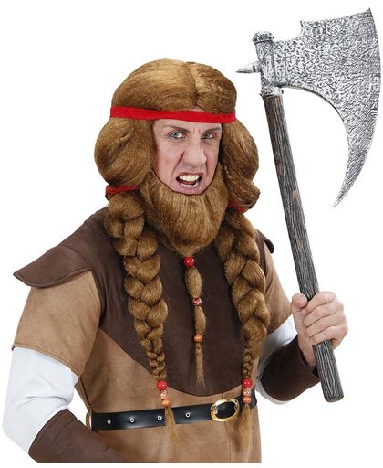 "Pruik en baard viking volwassenen Feestartikel - Verkleedpruik - One size"