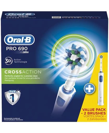 Voordeelpakket Oral B Pro 690 + 5 opzetborstels