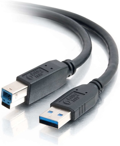 C2G 2m USB 3.0 USB-kabel USB A USB B Mannelijk Zwart