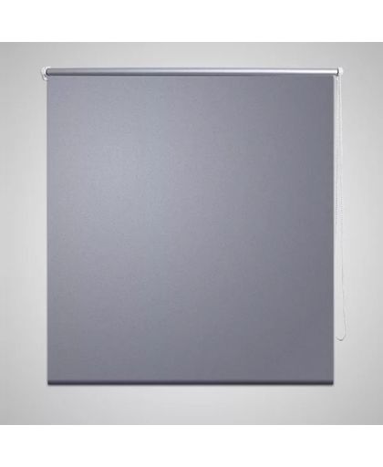 VidaXL Wonen Rolgordijn - Verduisterend 140 x 175 cm grijs 240135