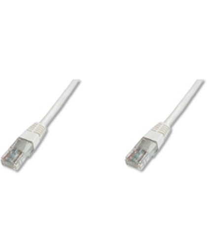 Digitus Patch Cable, UTP, CAT5E 3.0m 3m Wit netwerkkabel