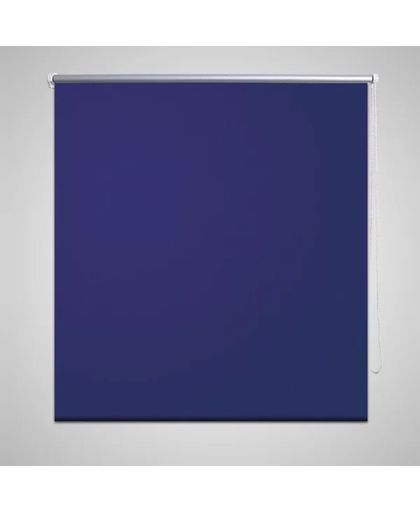 vidaXL - Rolgordijn verduisterend - Marineblauw - 160x175 cm
