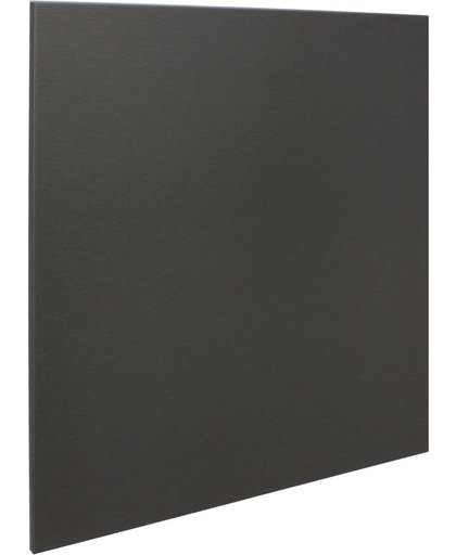 RVS achterwand geborsteld zwart 60 x 70cm