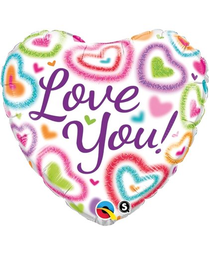 Folie ballon "Love you" 35cm