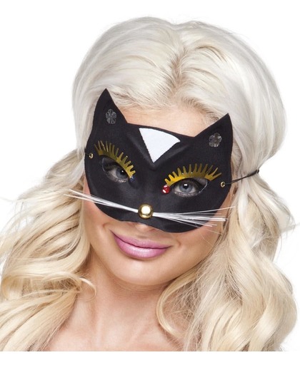 Oogmasker Kat zwart