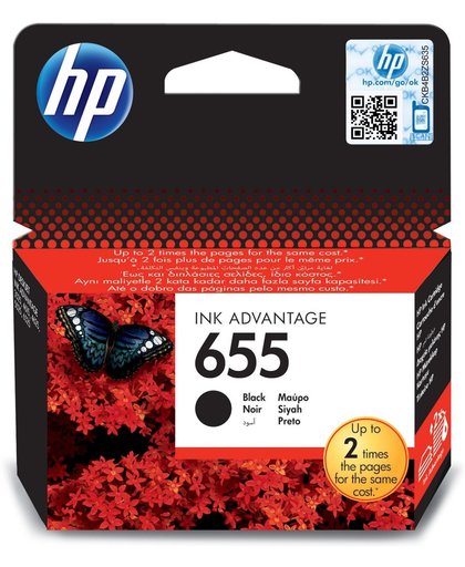 HP 655 inktcartridge Zwart