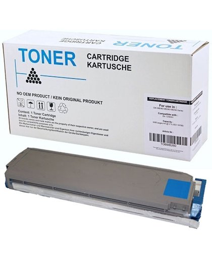 Toners-kopen.nl Oki 41512211 cyaan alternatief - compatible Toner voor Oki C9200 C9400 cyan