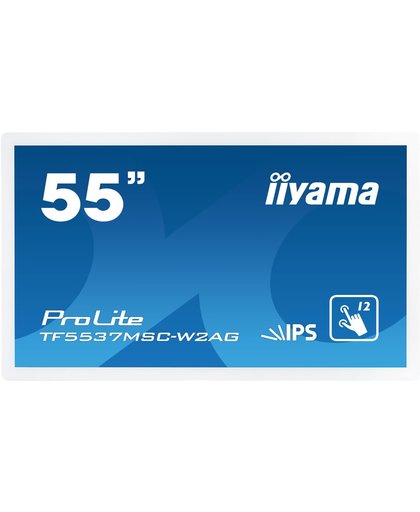 iiyama ProLite TF5537MSC-W2AG 55" 1920 x 1080Pixels Multi-touch Capacitief Wit touch screen-monitor