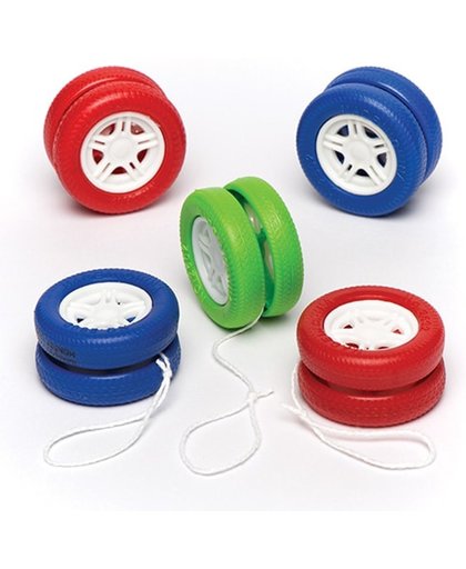 Spinnewieljojo's - Een leuk speeltje voor uitdeelzakjes voor kinderen (5 stuks per verpakking)