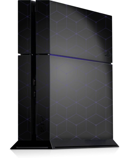 Playstation 4 Console Sticker Hexagon Blauw-PS4 Skin