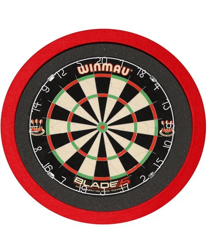 TCB X-Ray Led-verlichting surround - zwart-rood - dartverlichting - dartbord surround - beschermring - dart verlichting