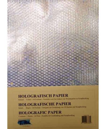 Holografisch A4 Papier - Sneeuwvlok - 21 x 29,7cm - 50 Vellen - Voor het maken van prachtige kaarten, scrapbook of andere creatieve objecten