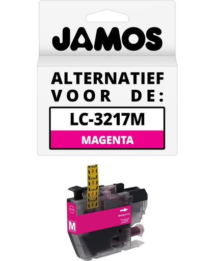 JAMOS - Inktcartrdige / Alternatief voor de Brother LC-3217M Magenta
