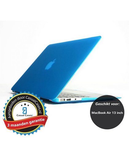 Lunso - hardcase hoes - MacBook Air 13 inch - glanzend lichtblauw