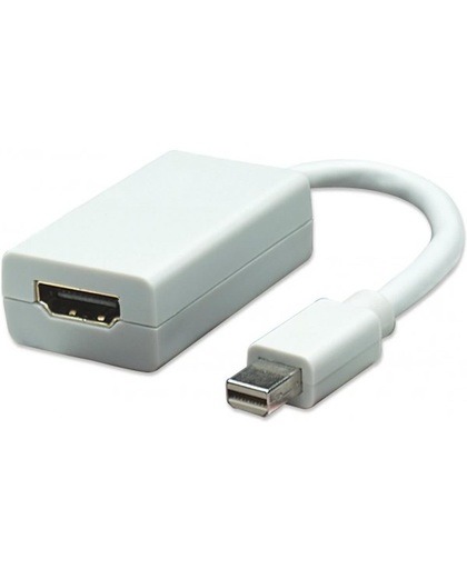 Techly Mini DisplayPort - HDMI M/F Mini DisplayPort HDMI Wit kabeladapter/verloopstukje