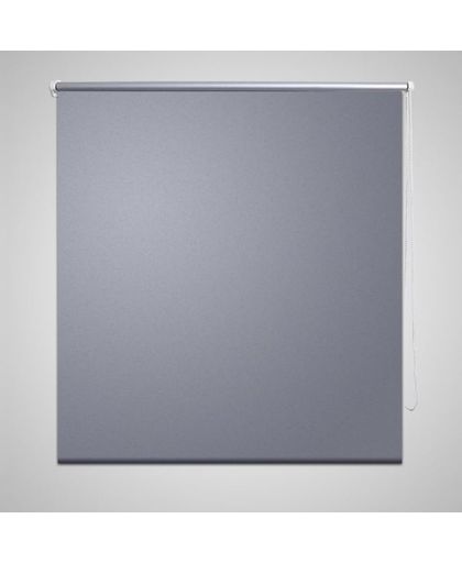 vidaXL - Wonen Rolgordijn - Verduisterend 100 x 230 cm - grijs 240158