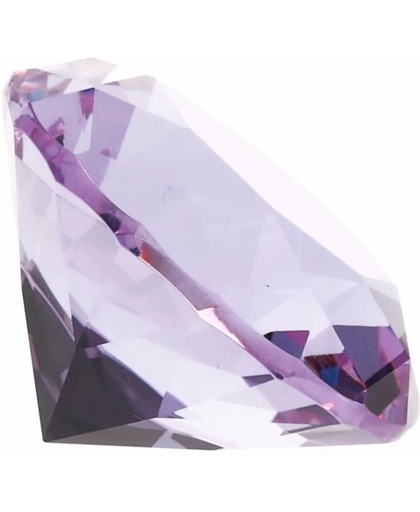 Kristallen diamanten 4 cm  Lila