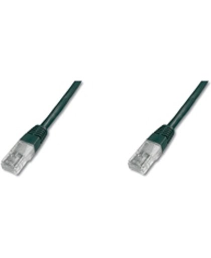 Digitus Patch Cable, UTP, CAT5E 3.0m 3m Zwart netwerkkabel