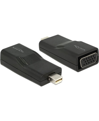 DeLOCK mini Displayport/VGA mini Displayport VGA Zwart kabeladapter/verloopstukje