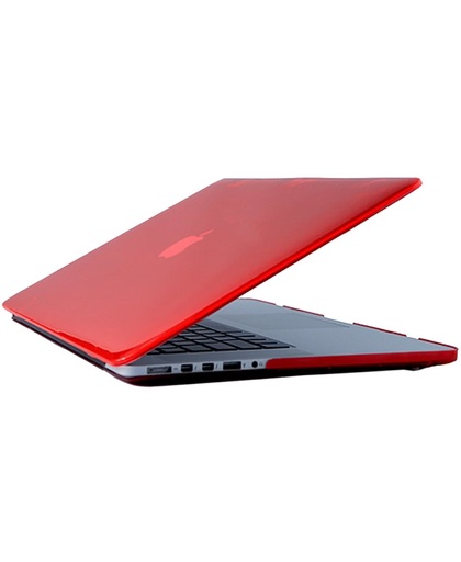 For 2016 New Macbook Pro 13.3 inch A1706 & A1708 Laptop Crystal PC beschermings hoesje(rood)