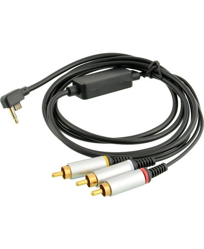 Dolphix Composiet AV kabel voor PSP Slim & Lite - 1,8 meter