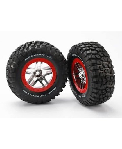 Tires & wheels, assembled, glued (SCT Split-Spoke, chrome re