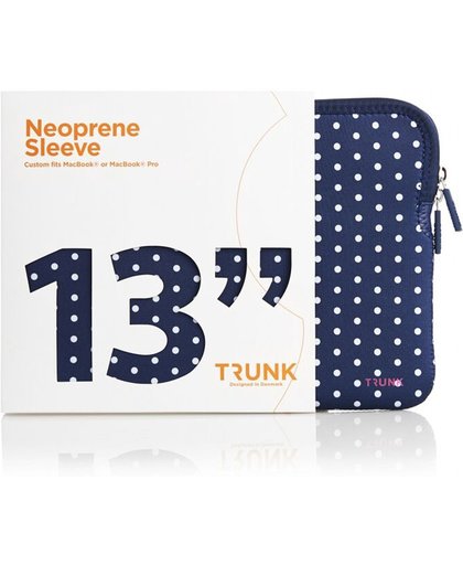 Trunk 13 inch Macbook Pro Sleeve Polka Dot