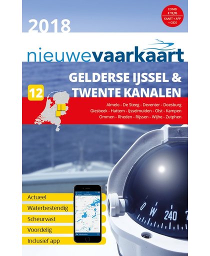 Nieuwe vaarkaart Gelderse IJssel en Twente Kanalen nr 12
