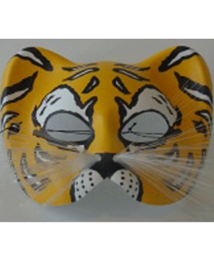 Kunstof oogmasker tijger