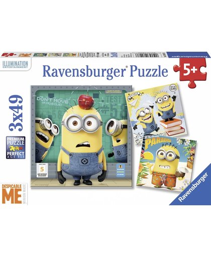 Ravensburger Despicable me- Drie puzzels van 49 stukjes - kinderpuzzel