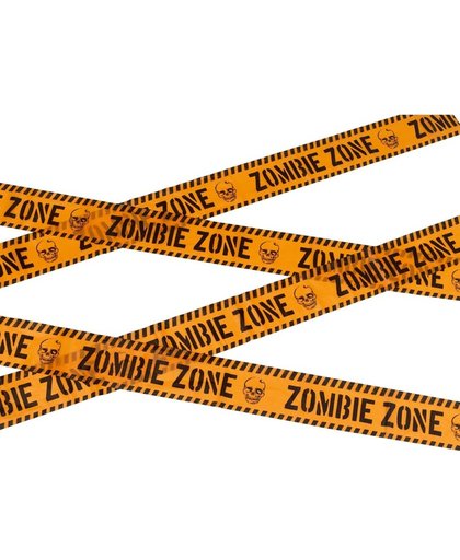 Markeerlint Zombie zone - 6 meter - Halloween / horror versiering