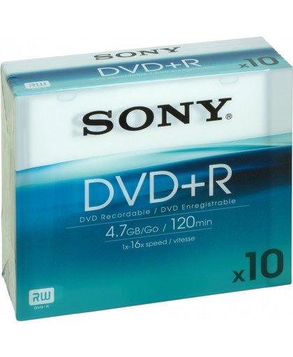 Sony DVD+R 4.7GB 10stuk(s)