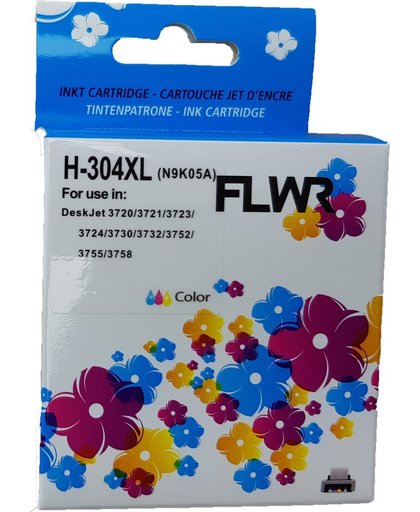 FLWR - Inktcartridge / 304XL / Kleur - geschikt voor HP