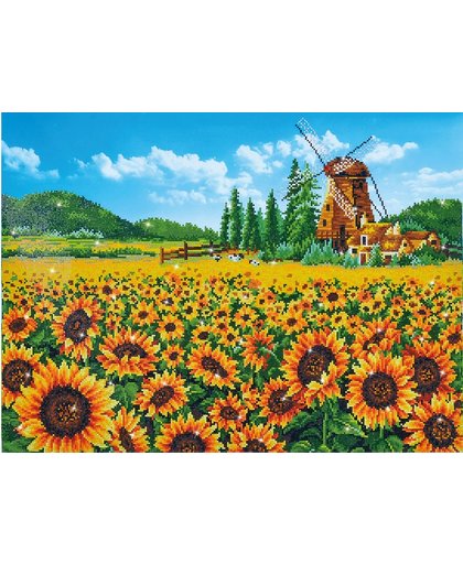 Sunflower Windmill Diamond Dotz 76x57 cm