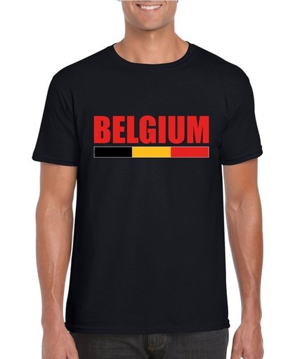 Zwart Belgium supporter shirt heren S